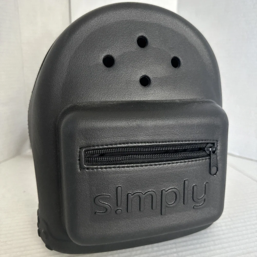 SIMPLY SOUTHERN Mini Backpack Black EVA Washable Adjustable Strap